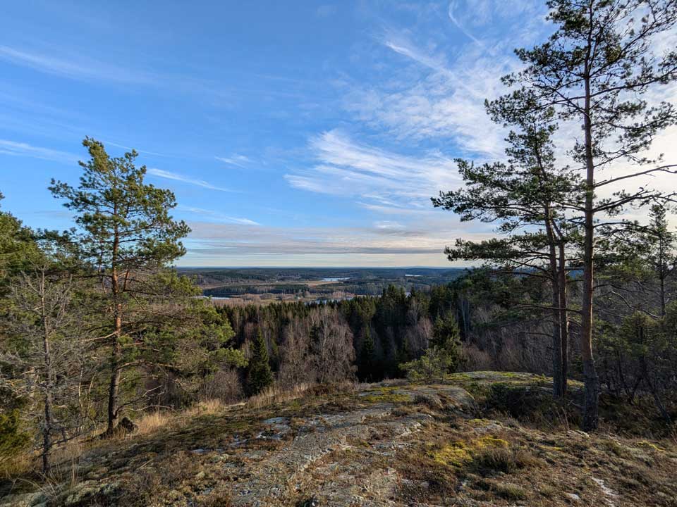 Utsikt från Högheden utanför Edsleskog i Åmåls kommun
